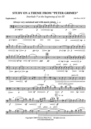 Study on a theme from "Peter Grimes" - Euphonium 2 BC/TC
