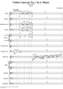 Violin Concerto No. 1, Movement 1 - Score