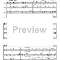 Suite Hispaniola for Cello Quartet - Score
