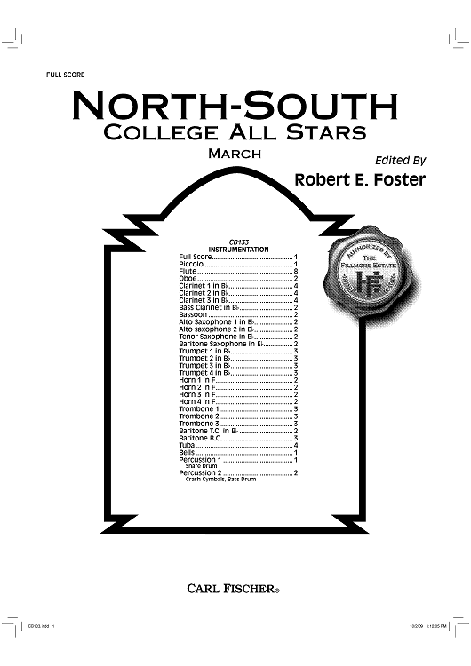 North-South College All Stars - Score