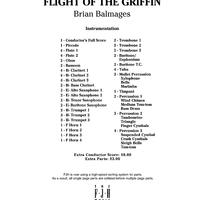 Flight of the Griffin - Score Cover