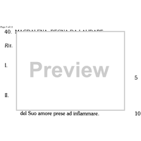 Magdalena, degna da laudare - Score