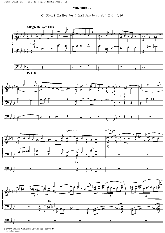 Symphony No. 1 in C Minor, Op. 13: Movt. 2