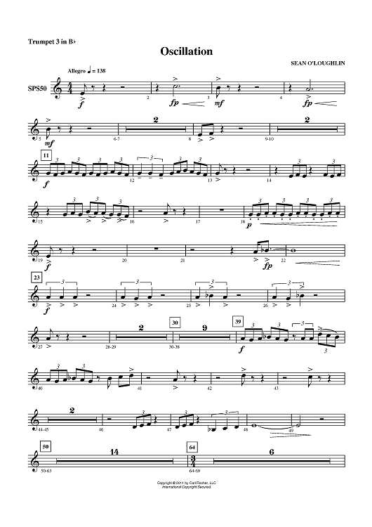 Oscillation - Trumpet 3 in Bb