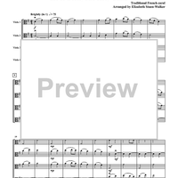A Viola Christmas for Viola Quartet - Score
