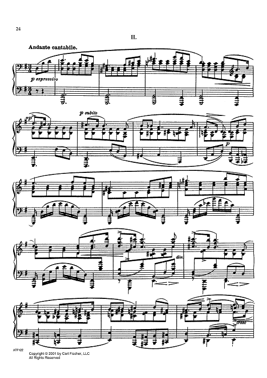 Sonata in E Minor - 2nd Movement
