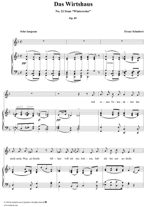 Winterreise (Song Cycle), Op.89, No. 21 - Das Wirtshaus, D911 - No. 21 from "Winterreise"  Op.89
