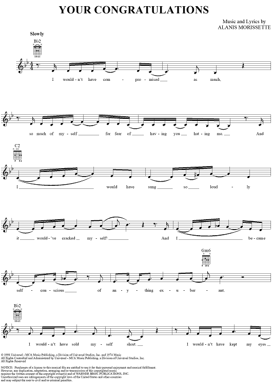 Your Congratulations