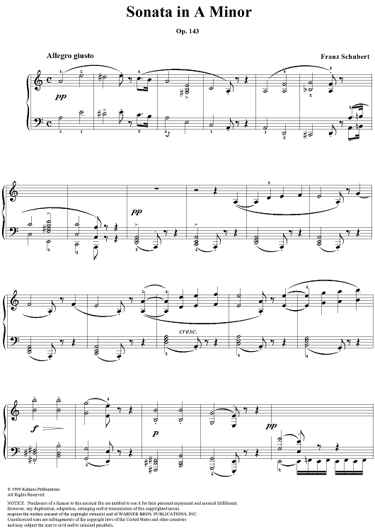 Piano Sonata No. 14 in A minor, Op. 143, D784