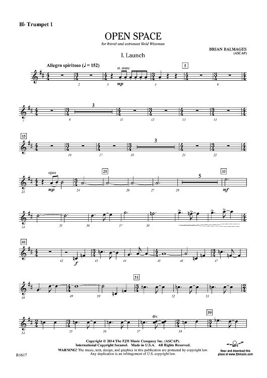 Open Space - Bb Trumpet 1