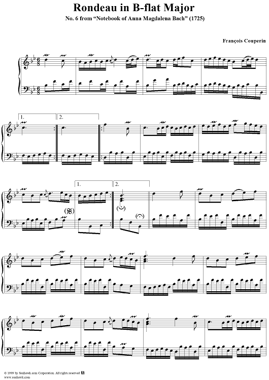 Rondeau in B-Flat Major from the Notebook of Anna Magdelena Bach