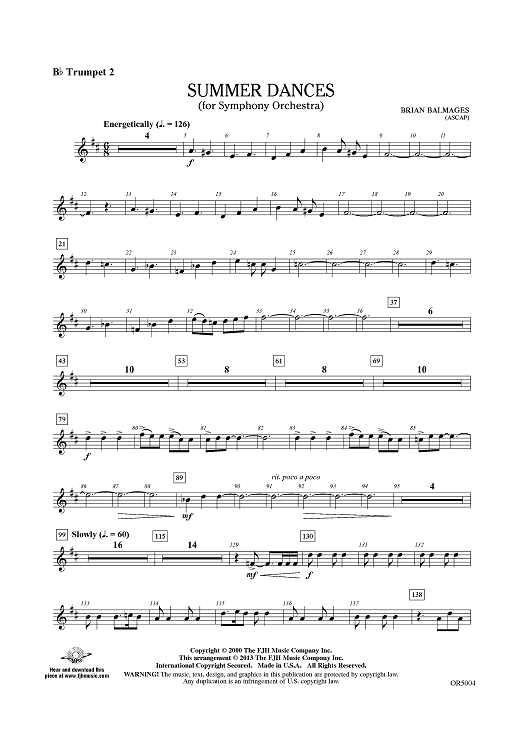Summer Dances - Bb Trumpet 2