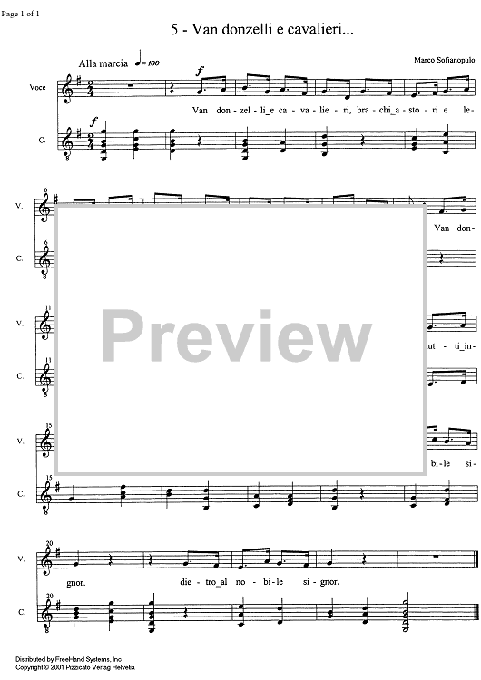 Van donzelli e cavalieri