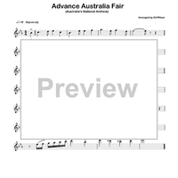 Waltzing Matilda & Advance Australia Fair - Flute