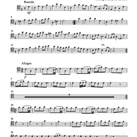 Water Music Selections for Trombone Quartet - Trombone 1 (tenor clef)