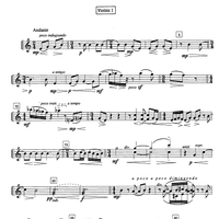 Ricercare sopra un corale - Violin 1