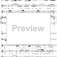 "Gedenk' an Jesu bittern Tod", Duet, No. 6 from Cantata No. 101: "Nimm von uns, Herr, du treuer Gott" - Piano Score