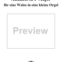 Andante in F Major (für eine Walze in eine kleine Orgel), K616