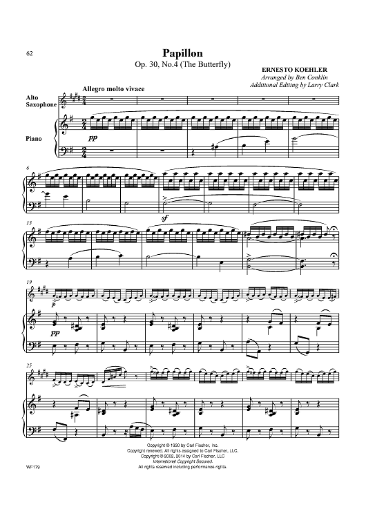 Papillon - Op. 30, No.4 (The Butterfly)