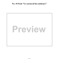 Le carnaval des animaux, No. 10: Aviary - Score