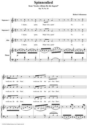 Spinnenlied, No. 24, Op. 79