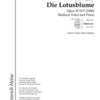 Die Lotusblume Op.25 No. 7