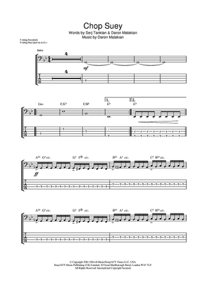 Chop suey 2025 drum tab