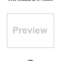 Trio Sonata in C Minor  - Op. 4, No. 11 - Score