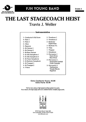 The Last Stagecoach Heist - Score Cover