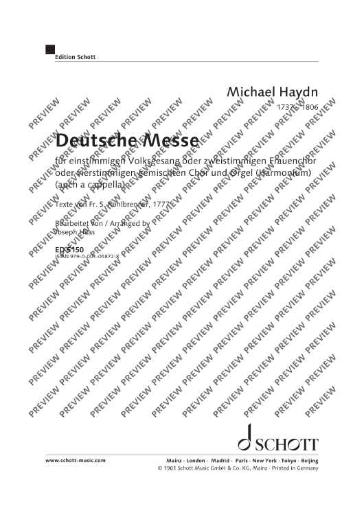 German Mass - Score