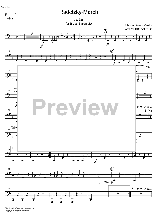 Radetzky Marsch Op.228 - Tuba