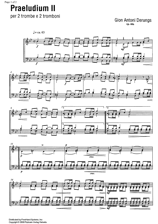 Praeludium II Op.46b - Score