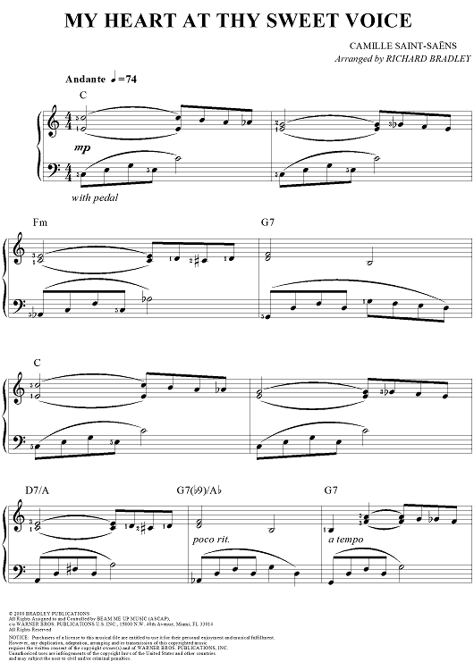 My Heart At Thy Sweet Voice