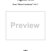 Missa Carminum: Agnus Dei