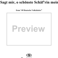 Sagt mir, o schönste Schäf'rin mein - No. 1 from "49 Deutsche Volkslieder", Book 1, WoO 33