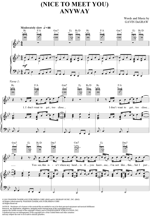 (Nice to Meet You) Anyway