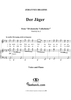 Der Jäger - No. 2 from "28 Deutsche Volkslieder" WoO 32