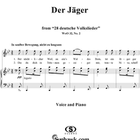Der Jäger - No. 2 from "28 Deutsche Volkslieder" WoO 32