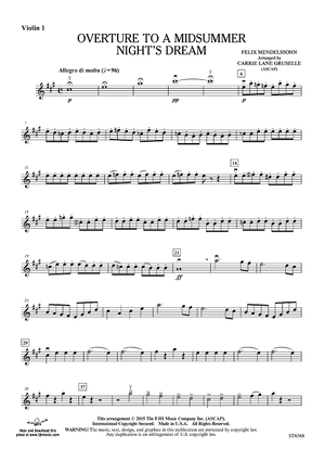 Overture to a Midsummer Night's Dream - Violin 1
