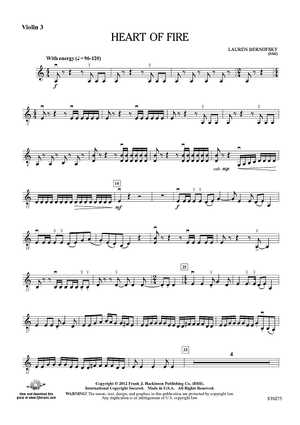 Heart of Fire - Violin 3 (Viola T.C.)