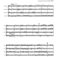 Allegro from Quartet No. 4 in C, K. 157 - Score
