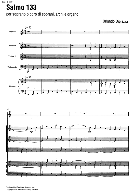 Salmo 133 - Score