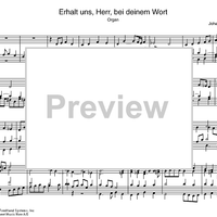 Erhalt un, Herr, bei deinem Wort BWV 1103