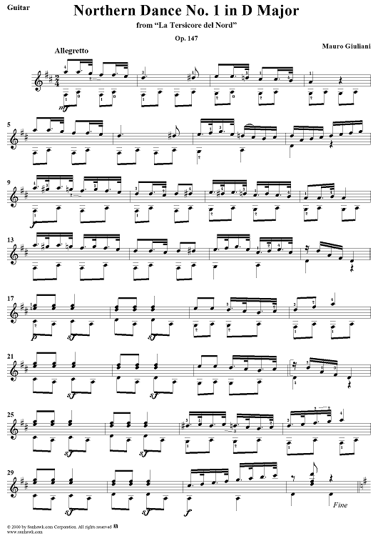 Northern Dance No. 1 in D major - From "La Tersicore del Nord" Op. 147