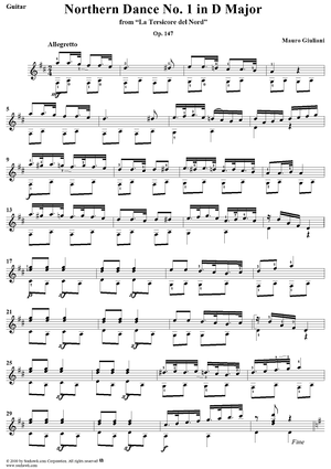 Northern Dance No. 1 in D major - From "La Tersicore del Nord" Op. 147