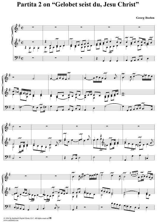 Partita on "Gelobet seist du, Jesu Christ" - 2