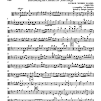 Hallelujah - from "Messiah", HWV 56 (introducing the Chorale "Ein' feste Burg") - Viola