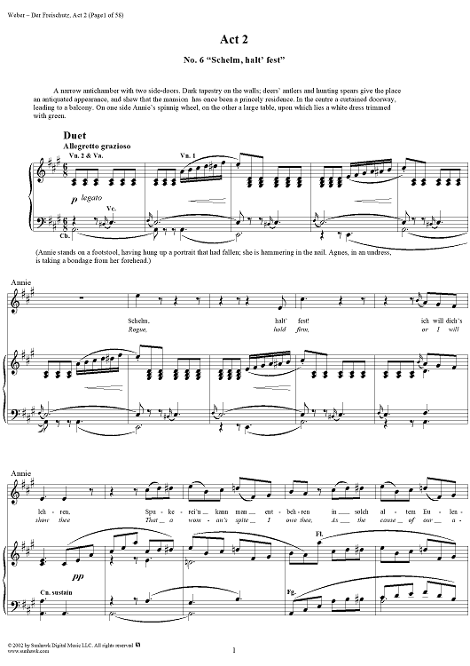 Der Freischütz, J277, Act II