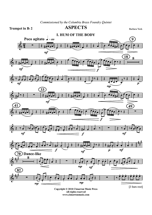 Aspects for Brass Quintet - Trumpet 2 in Bb