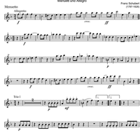 Octet F Major D72 - Clarinet 1